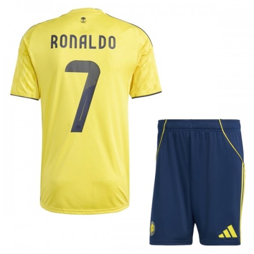 Ensemble Maillot Al Nassr Ronaldo 7 Domicile 2025-26 Enfant Ensemble Maillot Al Nassr Ronaldo 7 Domicile 2025-26 Enfant